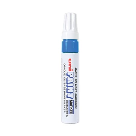 Uni-Ball uni-paint, PERMANENT MARKER, BROAD CHISEL TIP, BLUE 63733